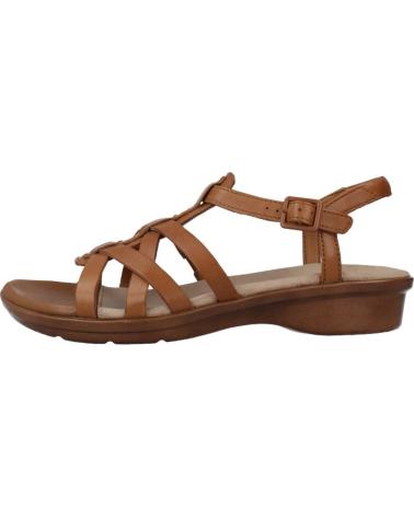 Sandales De Mujer CLARKS LOOMIS KATEY TAN LEATHER  MARRON