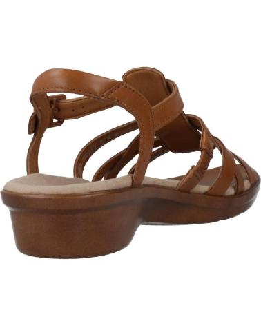 Sandales De Mujer CLARKS LOOMIS KATEY TAN LEATHER  MARRON