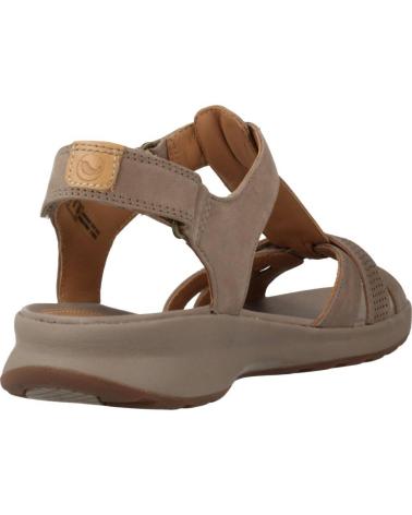 Woman Sandals CLARKS UN ADORN VIBE TAUPE NUBUCK BEIS