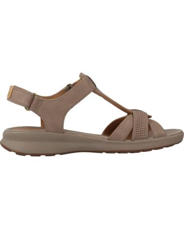 Woman Sandals CLARKS UN ADORN VIBE TAUPE NUBUCK BEIS