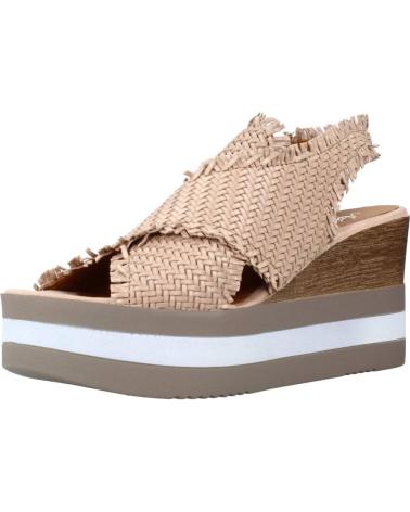 Woman Zapatos de cuña ALPE 4749 NUDE