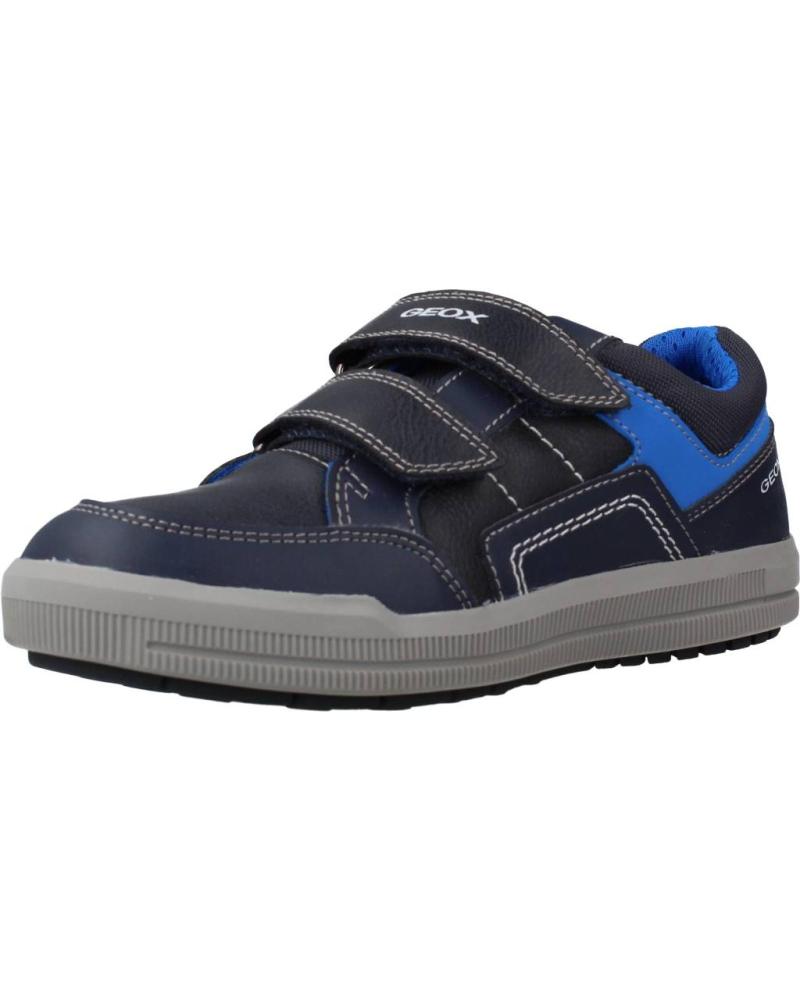 Geox J Arzach Boy A - Sneaker, Colore: Bianco/Azure, 24 EU