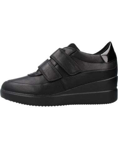 Woman Zapatos de cuña GEOX D STARDUST  NEGRO