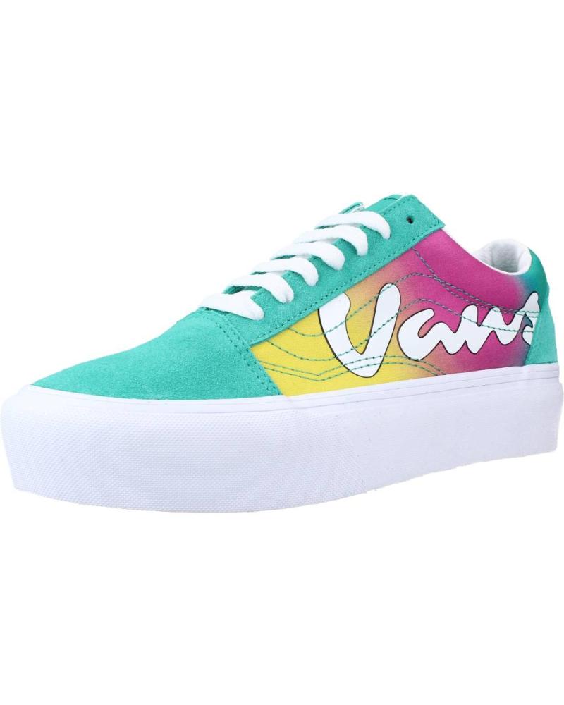 Woman Zapatillas deporte VANS OFF THE WALL UA OLD SKOOL PLATFORM VERDE