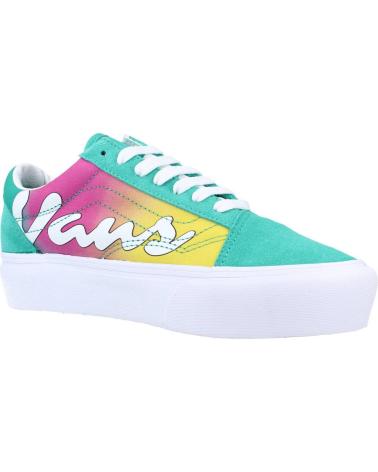 Woman Zapatillas deporte VANS OFF THE WALL UA OLD SKOOL PLATFORM VERDE
