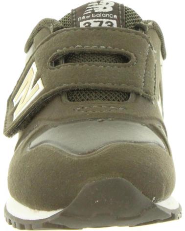 girl and boy sports shoes NEW BALANCE KA373S3I  VERDE-DORADO