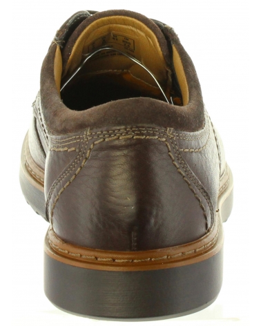 Man shoes CLARKS 26136797 UN GEO  DARK BROWN LEA