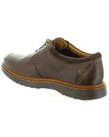 Man shoes CLARKS 26136797 UN GEO  DARK BROWN LEA