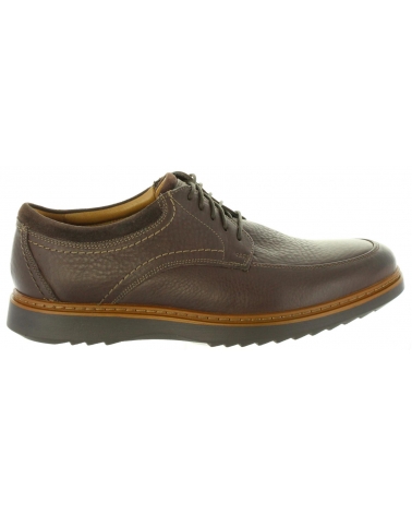 Man shoes CLARKS 26136797 UN GEO  DARK BROWN LEA