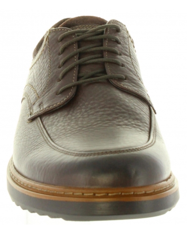Man shoes CLARKS 26136797 UN GEO  DARK BROWN LEA