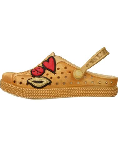 girl Clogs  BABUCHE JOY KIDS PATCHE MARRON CLARO