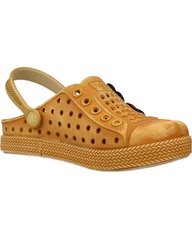 girl Clogs  BABUCHE JOY KIDS PATCHE MARRON CLARO