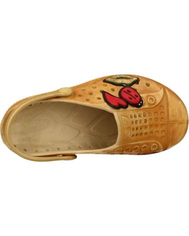 girl Clogs  BABUCHE JOY KIDS PATCHE MARRON CLARO