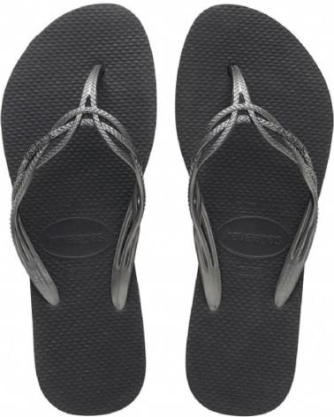 Woman Flip flops HAVAIANAS 4123225 9382 FLASH SWEET NEW GRAPHITE-DARK