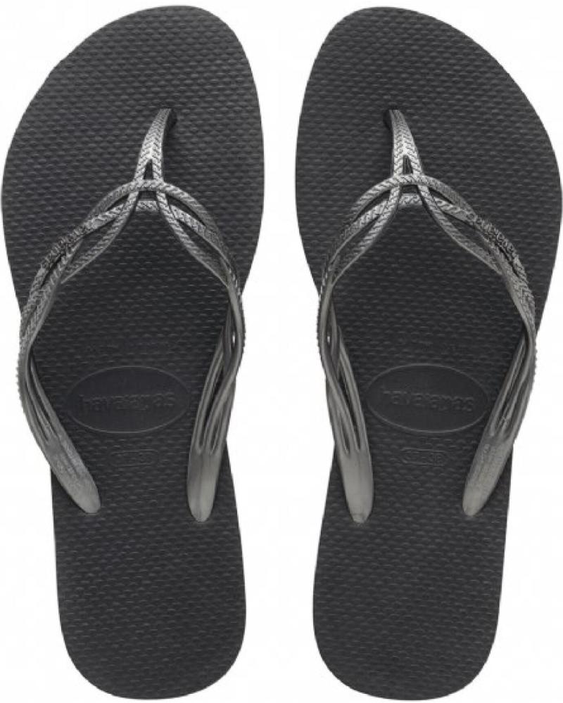 Woman Flip flops HAVAIANAS 4123225 9382 FLASH SWEET NEW GRAPHITE-DARK