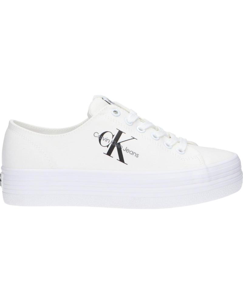 Woman Zapatillas deporte CALVIN KLEIN YW0YW01030 VULC FLATFORM YBR WHITE