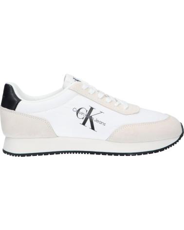 Sapatos Desportivos CALVIN KLEIN  de Homem YM0YM00804 RETRO RUNNER  YAF BRIGHT WHITE