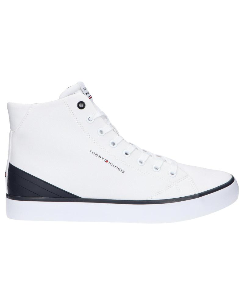Man Zapatillas deporte TOMMY HILFIGER FM0FM04729 TH HI VULC CORE CANVAS YBS WHITE Man Zapatillas deporte TOMMY HILFIGER FM0FM04729 TH HI VULC CORE CANVAS YBS WHITE