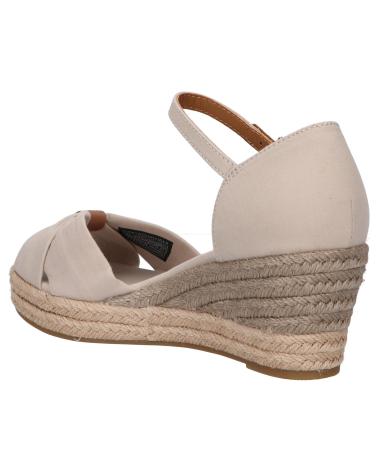 Woman Sandals TOMMY HILFIGER FW0FW04785 BASIC OPEN TOE MID WEDGE AEP STONE
