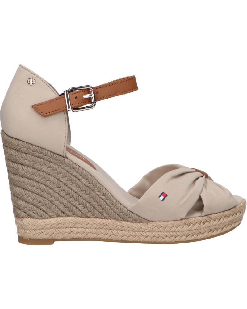 Sandalen TOMMY HILFIGER für Damen FW0FW04784 BASIC OPEN TOE HIGH WEDGE AEP STONE Sandalen TOMMY HILFIGER für Damen FW0FW04784 BASIC OPEN TOE HIGH WEDGE AEP STONE