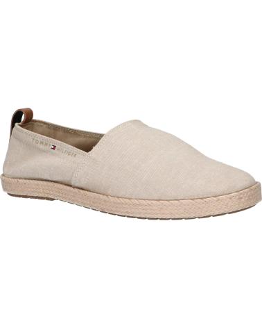 Man Trainers TOMMY HILFIGER FM0FM04451 TH ESPADRILLE CORE CHAMBRAY AEG BEIGE