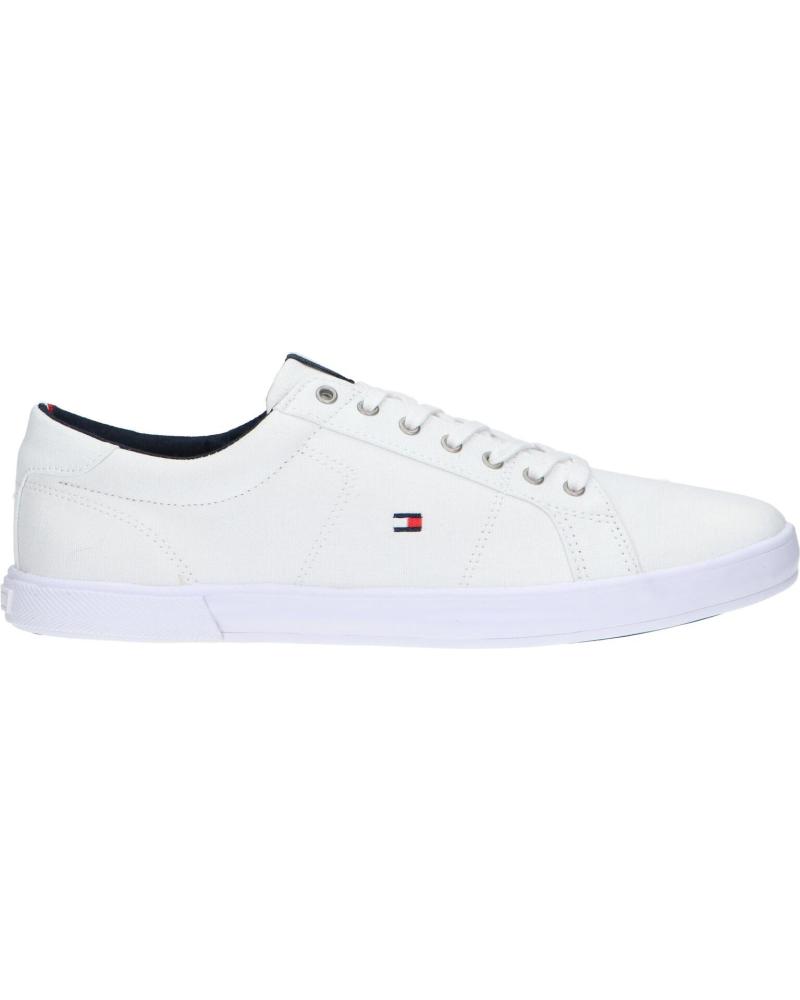 Scarpe sport TOMMY HILFIGER  per Uomo FM0FM01536 ICONIC LONG LACE SNEAKER  0K4 TRIPLE WHITE