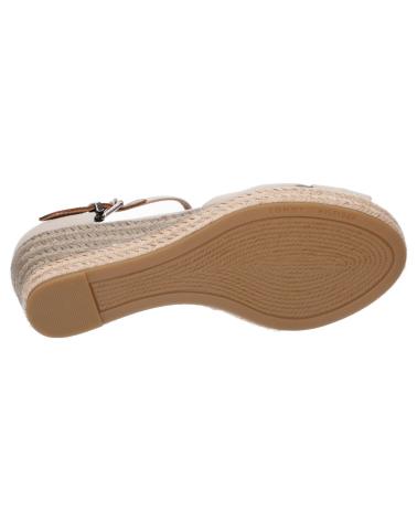Woman Sandals TOMMY HILFIGER FW0FW04785 BASIC OPEN TOE MID WEDGE AEP STONE