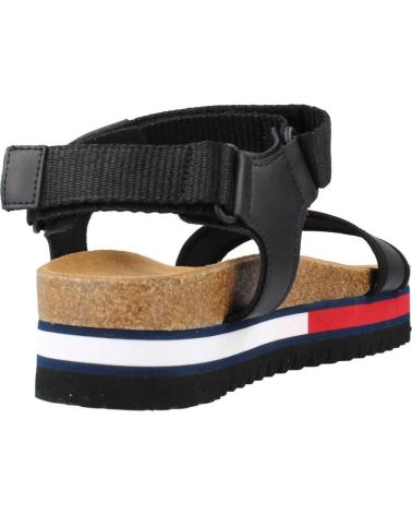 Sandalias de Mujer TOMMY JEANS FLAG OUTSOLE NEGRO