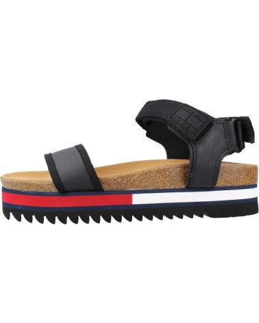 Sandalias de Mujer TOMMY JEANS FLAG OUTSOLE NEGRO
