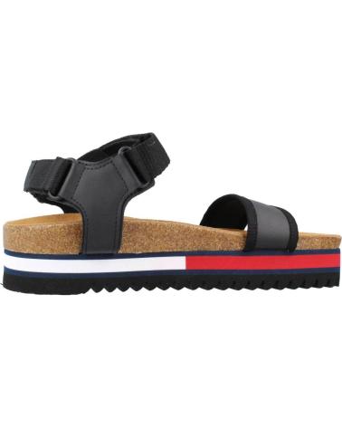 Sandalias de Mujer TOMMY JEANS FLAG OUTSOLE NEGRO