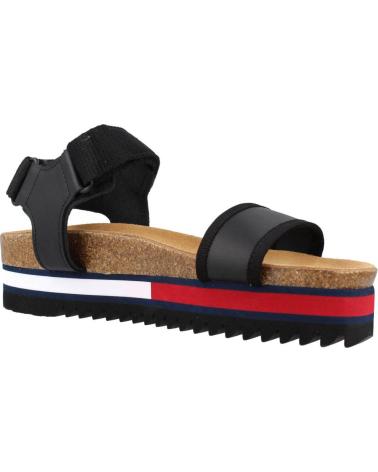 Sandalias de Mujer TOMMY JEANS FLAG OUTSOLE NEGRO