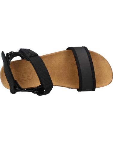 Sandalias de Mujer TOMMY JEANS FLAG OUTSOLE NEGRO