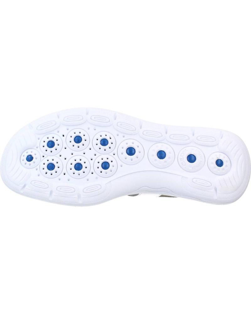 Geox Sandali Donna Beige Modello D35pac 0ma43 C5215 - Con Chiusura A Strappo E Plateau - Suola In Gomma - Larghezza Normale - 2