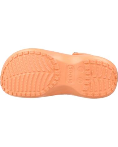 Zuecos CROCS  de Mujer CLASSIC PLATFORM CLOG W  NARANJA