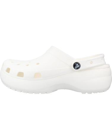 Zuecos CROCS  de Mujer CLASSIC PLATFORM CLOG W  BLANCO
