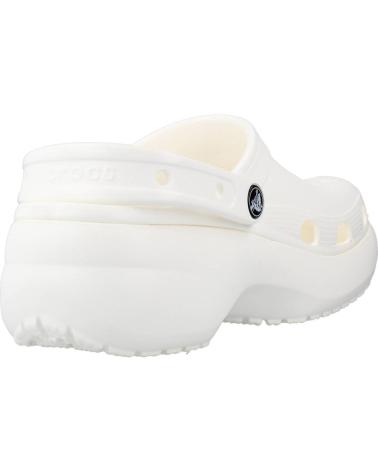 Zuecos CROCS  de Mujer CLASSIC PLATFORM CLOG W  BLANCO