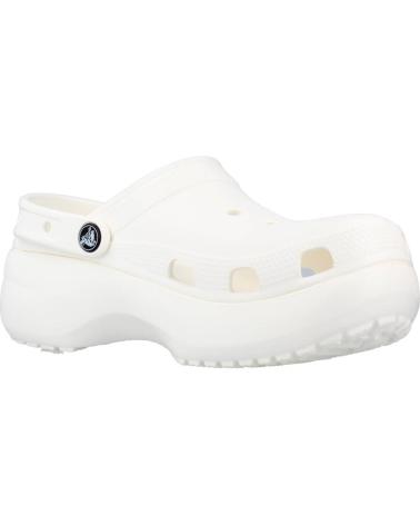 Zuecos CROCS  de Mujer CLASSIC PLATFORM CLOG W  BLANCO