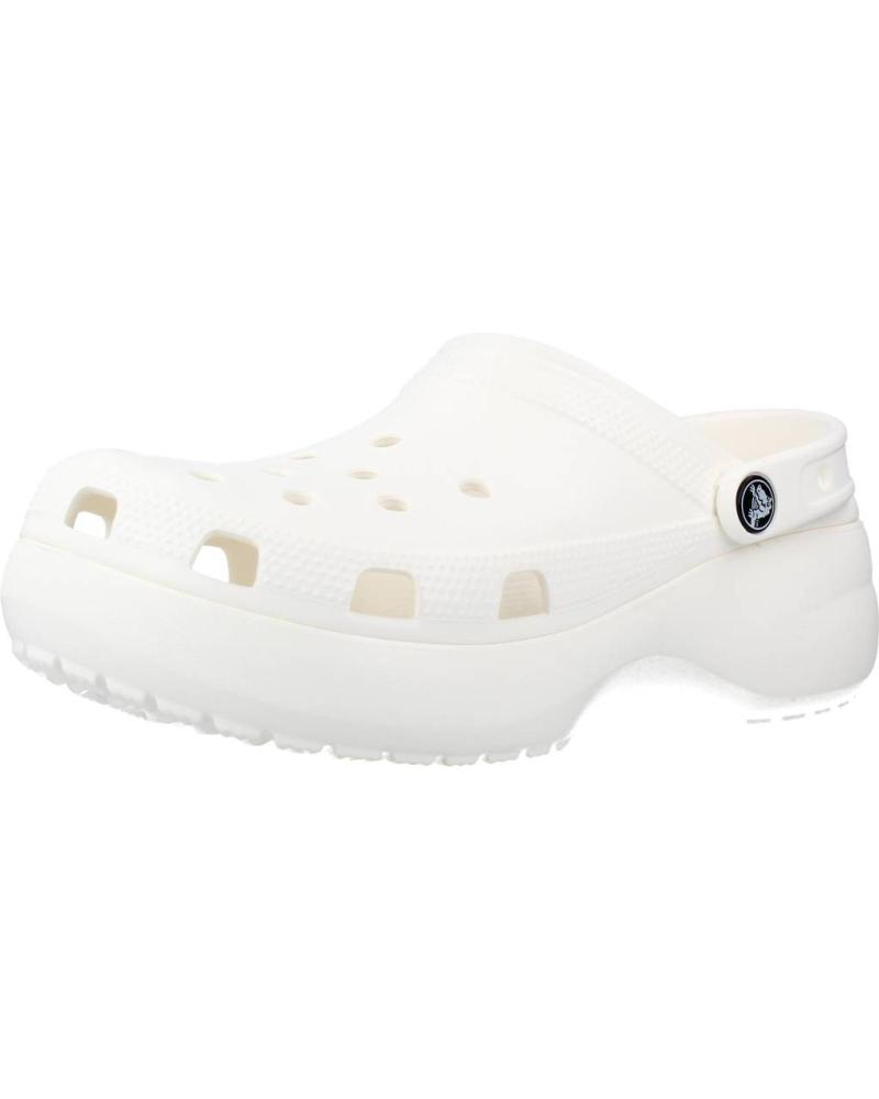 Zuecos CROCS  de Mujer CLASSIC PLATFORM CLOG W  BLANCO