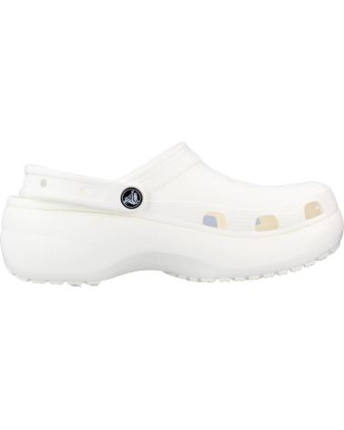 Zuecos CROCS  de Mujer CLASSIC PLATFORM CLOG W  BLANCO
