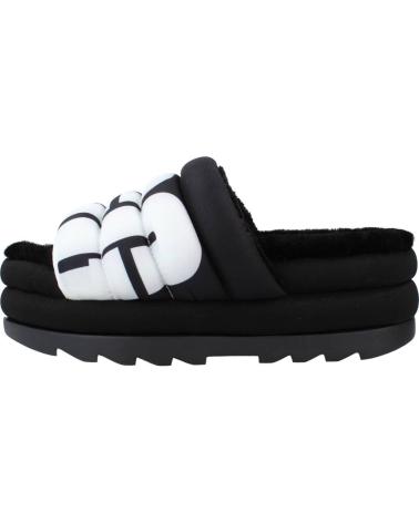 Woman Sandals UGG W PUFT SLIDE LOGO  NEGRO