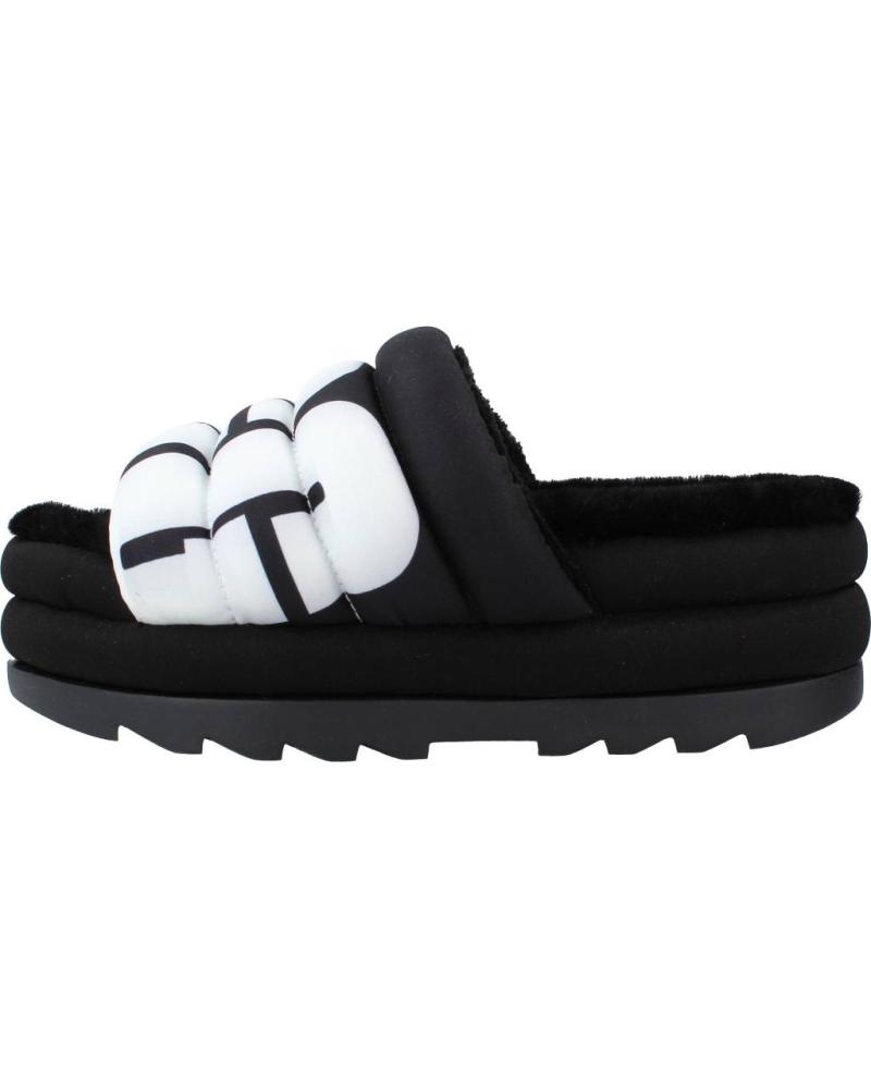 Woman Sandals UGG W PUFT SLIDE LOGO NEGRO Woman Sandals UGG W PUFT SLIDE LOGO NEGRO