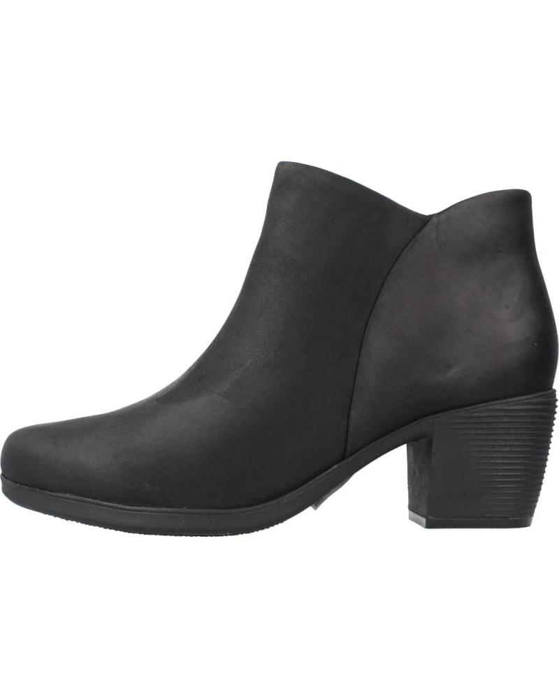 Botines De Mujer CLARKS UN LINDEL ZIP  NEGRO