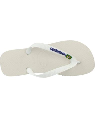 Chanclas de Mujer y Hombre HAVAIANAS BRASIL LOGO BLANCO