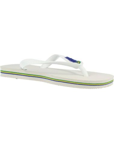 Chanclas de Mujer y Hombre HAVAIANAS BRASIL LOGO BLANCO