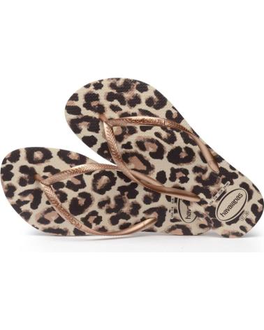 Chinelos de Mulher HAVAIANAS 4103352 ANIMAL PRINT