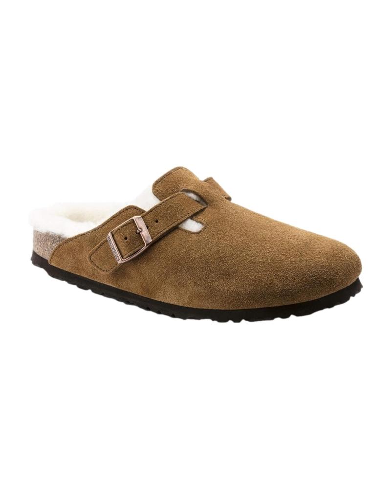 Sapatos BIRKENSTOCK  de Mulher e Homem ZAPATILLAS BOSTON VL SHEARLING MINK  MINK