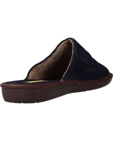 NORDIKAS PANTUFLAS PARA HOMBRE 375 NOBUCK AFELPADO MARINO