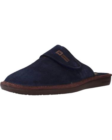 NORDIKAS PANTUFLAS PARA HOMBRE 375 NOBUCK AFELPADO MARINO
