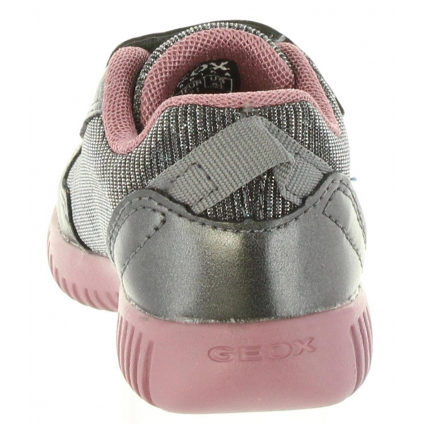 Geox Mädchen Sneaker Waviness Girl | Atmungsaktive Schuhe | Klettverschluss