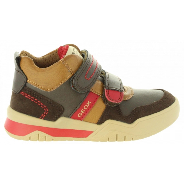 Chaussures GEOX  pour Garçon J847RD 05422 J PERTH  C0975 DK BROWN-RED